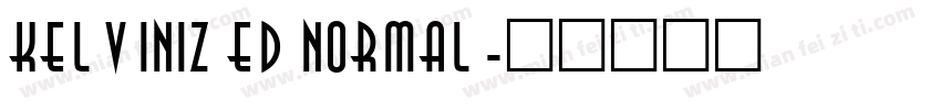 Kelvinized Normal字体转换